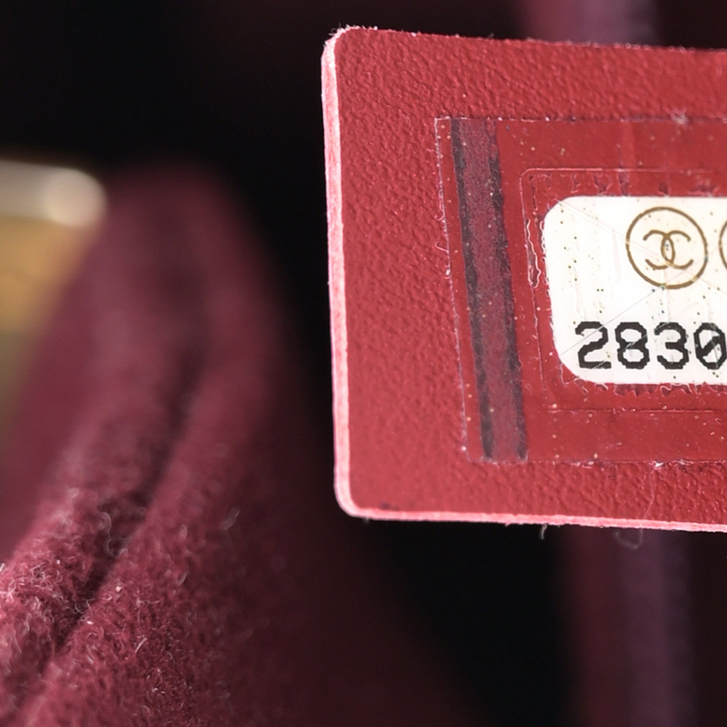 Chanel Caviar Small Studded Deauville Tote Burgundy 7 of 16