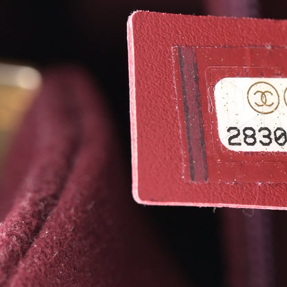 Chanel Caviar Small Studded Deauville Tote Burgundy 7 of 16