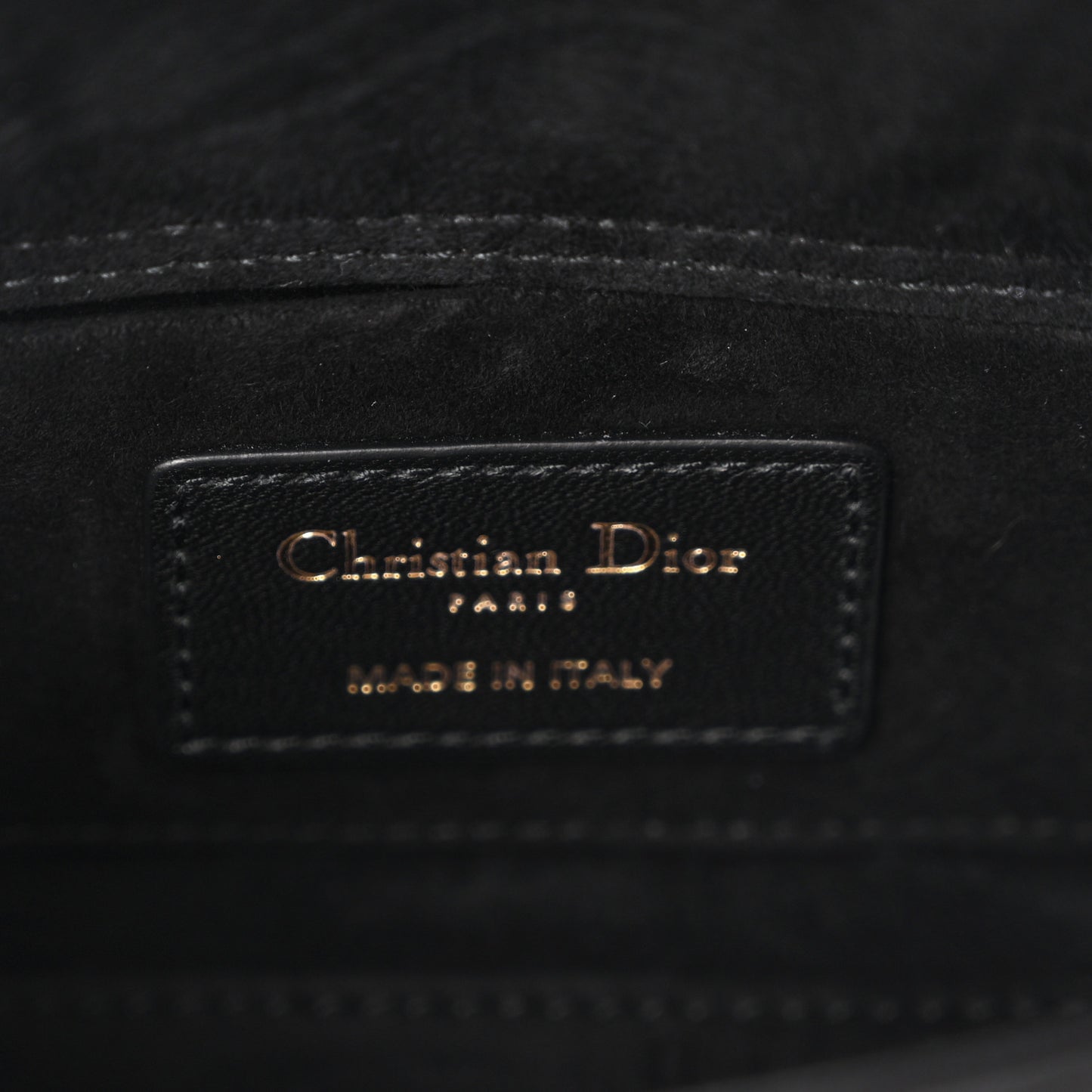 Lambskin Cannage Small Lady D-Joy Black