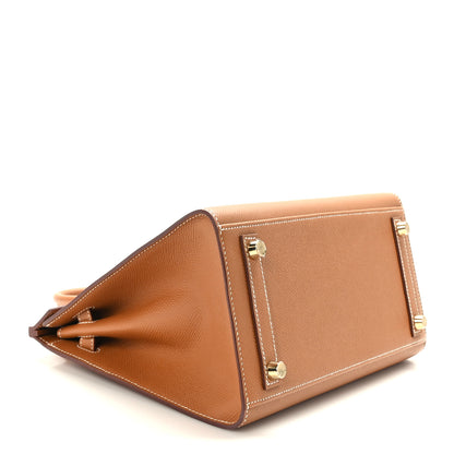 Hermes Epsom Birkin Sellier 25 Gold 4 of 10