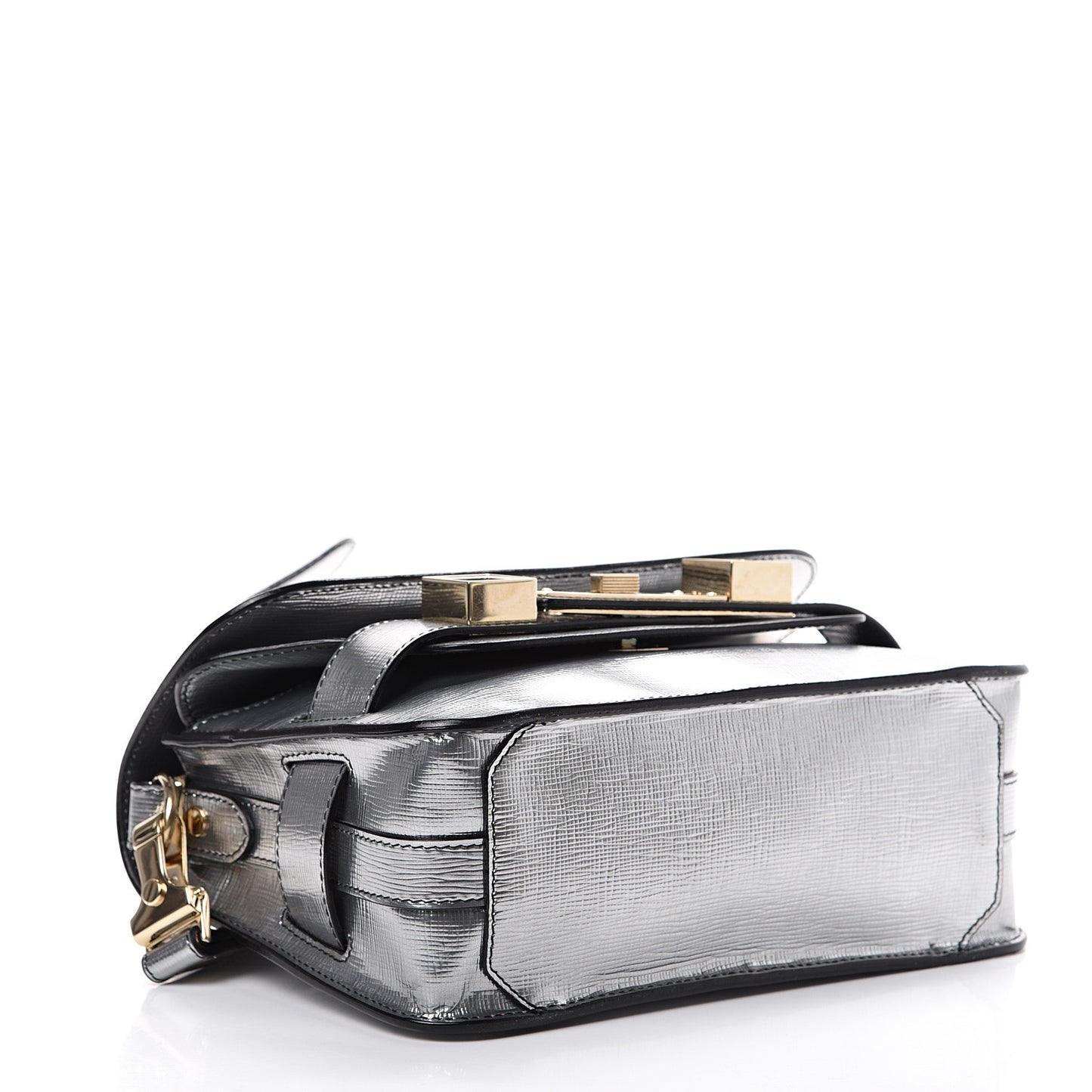 New Linosa Mini PS11 Classic Shoulder Bag Silver
