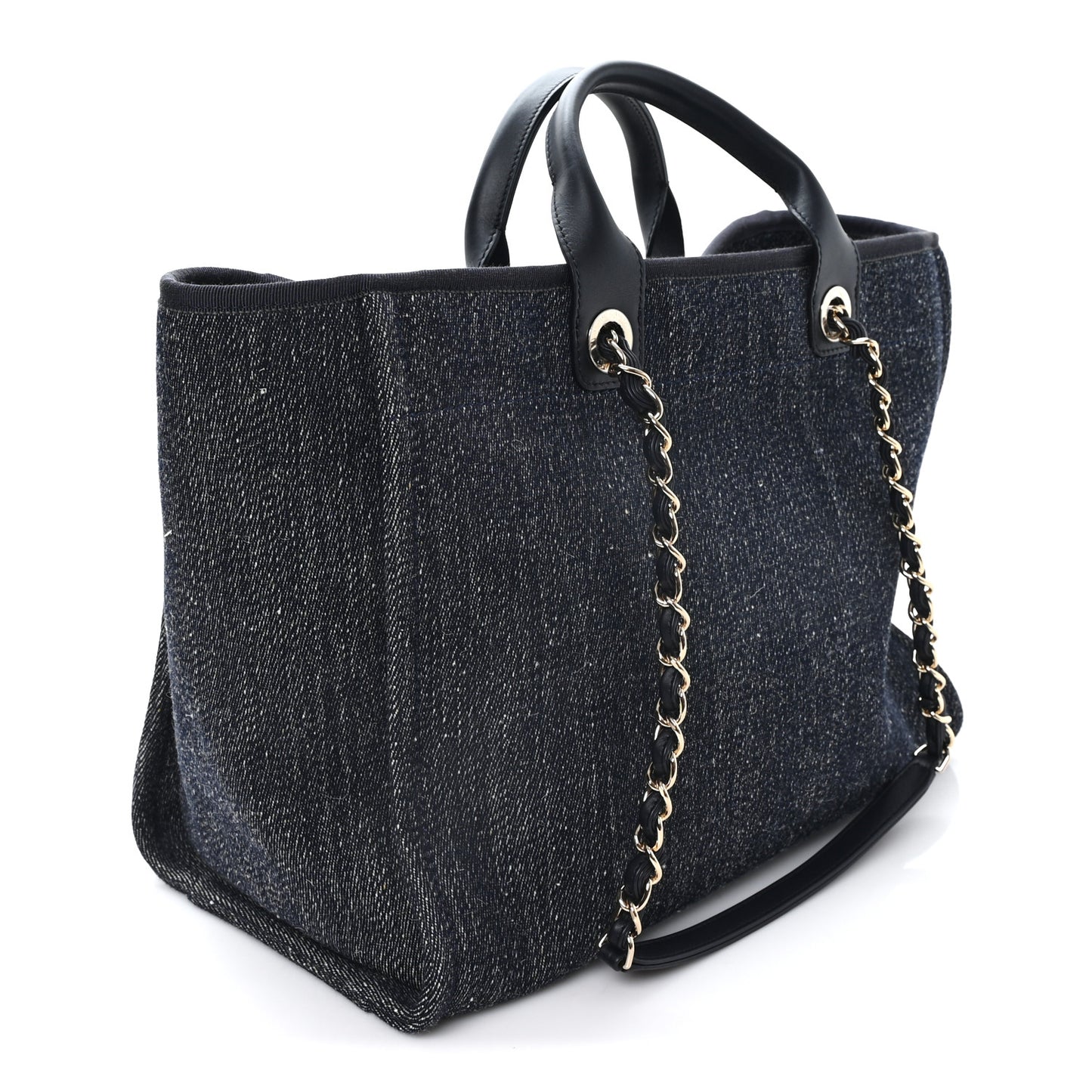 Denim Large Deauville Tote Dark Blue