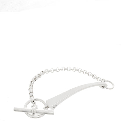 Hermes Sterling Silver Clou de Forge Toggle Bracelet ST 1 of 6