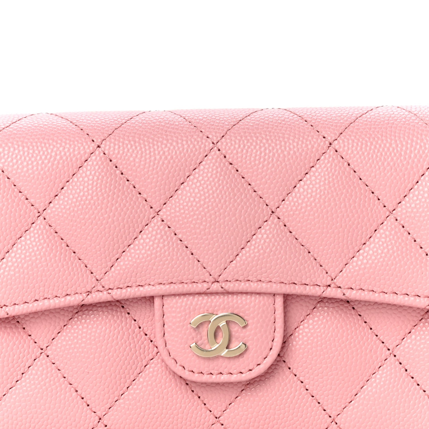 Chanel Caviar Quilted Medium Flap Wallet Pink 8 of 11