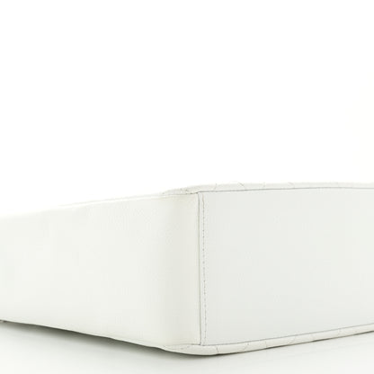 Chanel Caviar Quilted Petit Shopping Tote PST White 9 of 13