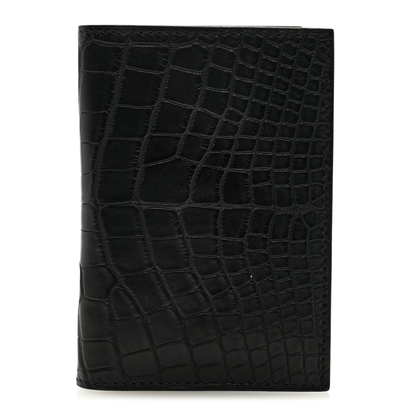 Matte Alligator MC2 Euclide Card Holder Black