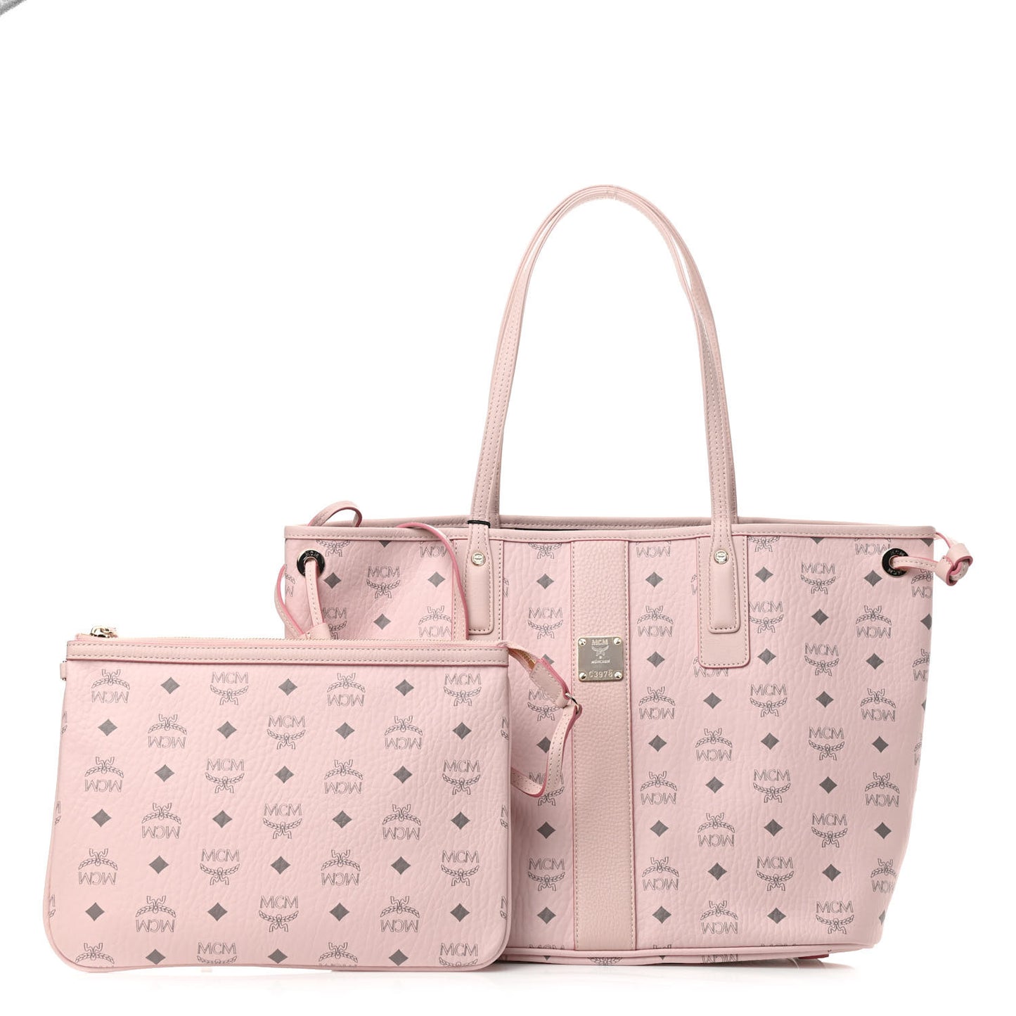 Visetos Medium Liz Reversible Shopper Tote Powder Pink