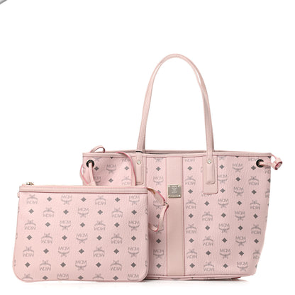MCM Visetos Medium Liz Reversible Shopper Tote Powder Pink 1 of 11