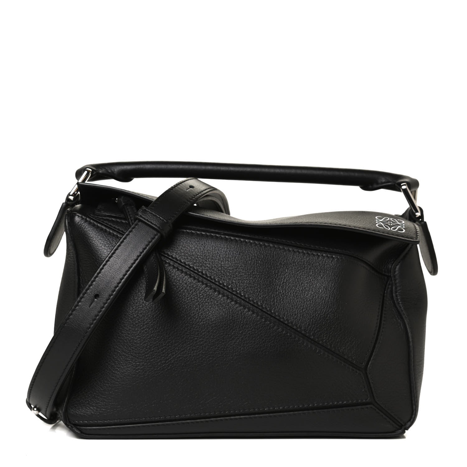 Loewe Calfskin Small Puzzle Bag Black 1 of 12