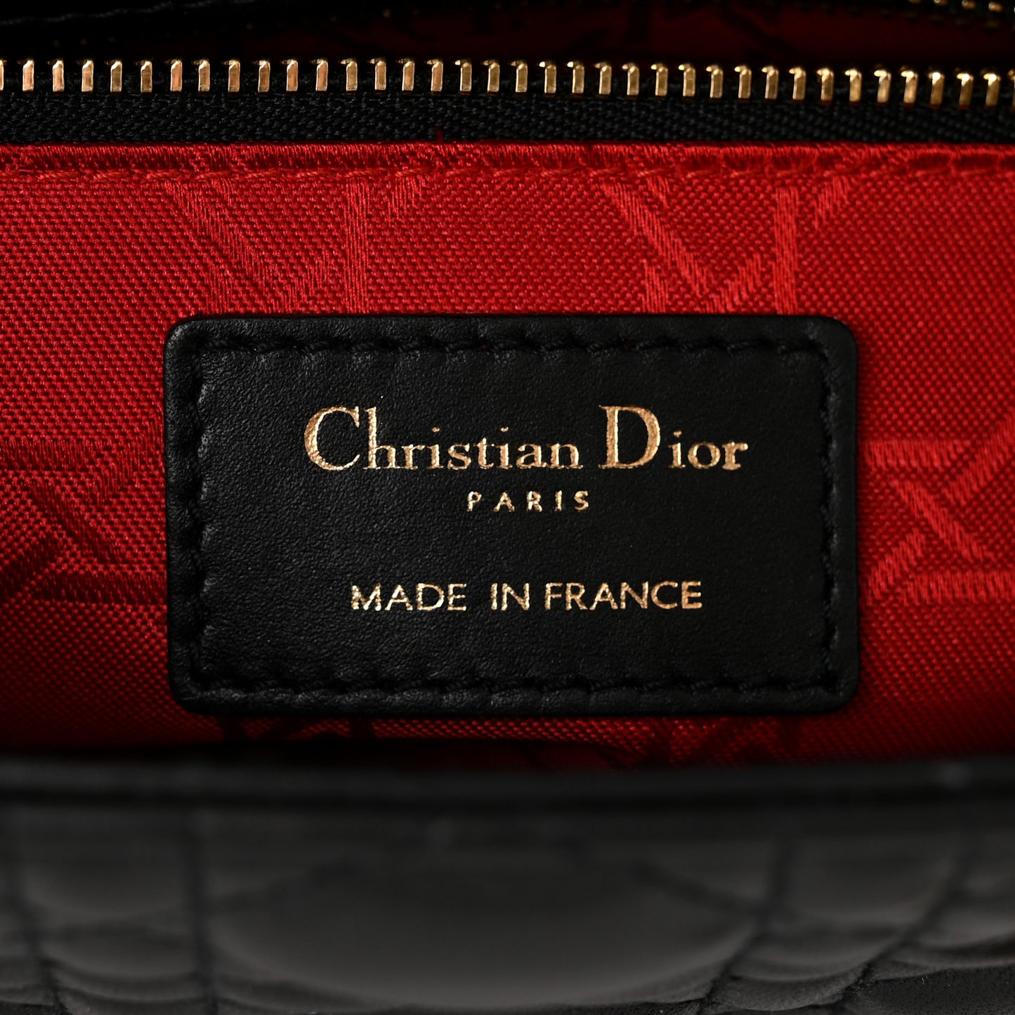 Lambskin Cannage Small My ABCDior Lady Dior Black
