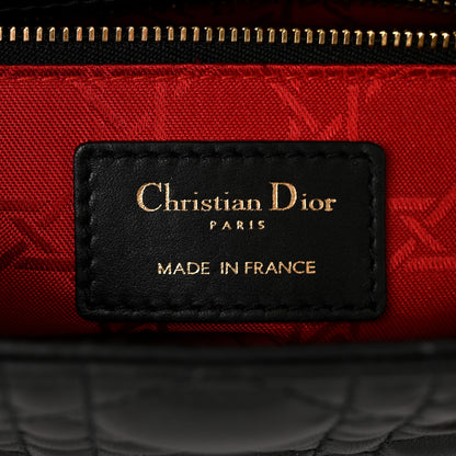 Christian Dior Lambskin Cannage Small My ABCDior Lady Dior Black 6 of 10