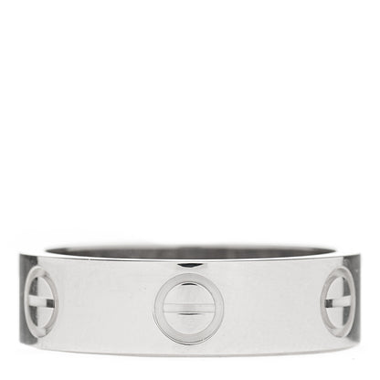 Cartier 18K White Gold 5.5mm LOVE Ring 54 6.75 2 of 8
