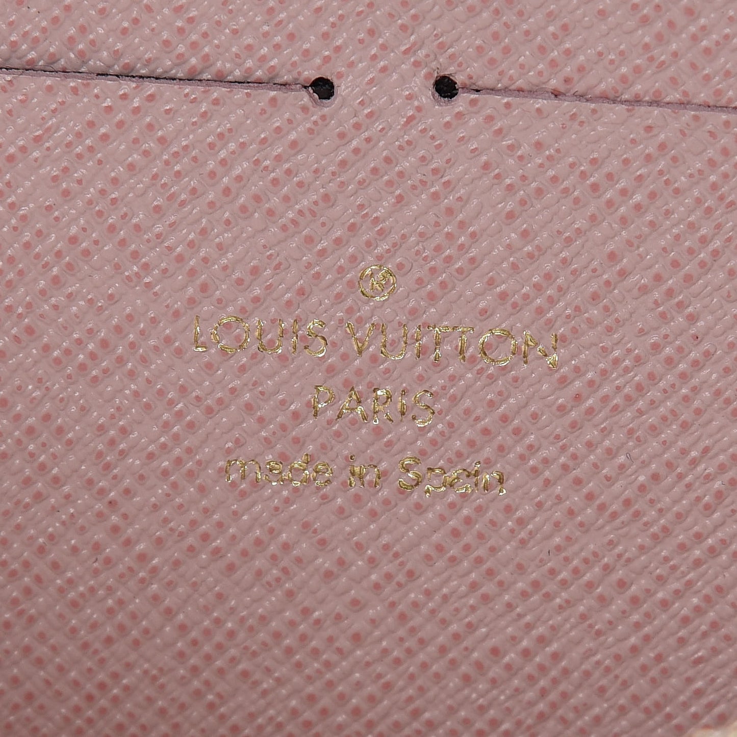 Damier Azur Clemence Wallet Rose Ballerine