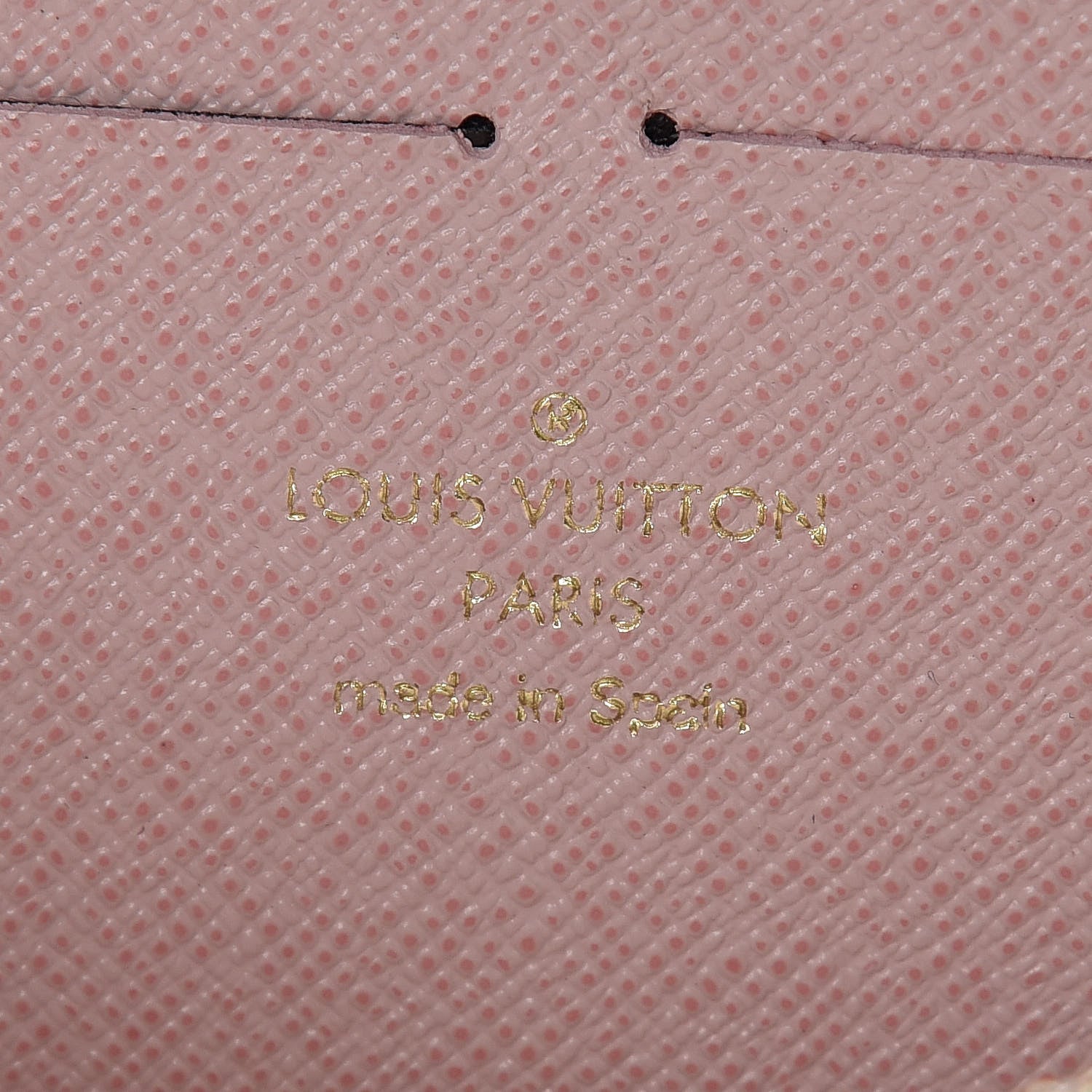 Louis Vuitton Damier Azur Clemence Wallet Rose Ballerine 6 of 7
