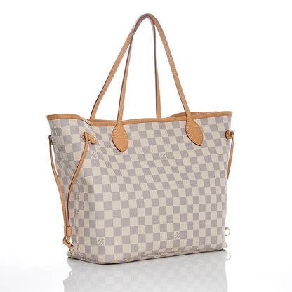 Louis Vuitton Damier Azur Neo Neverfull MM Rose Ballerine 3 of 7
