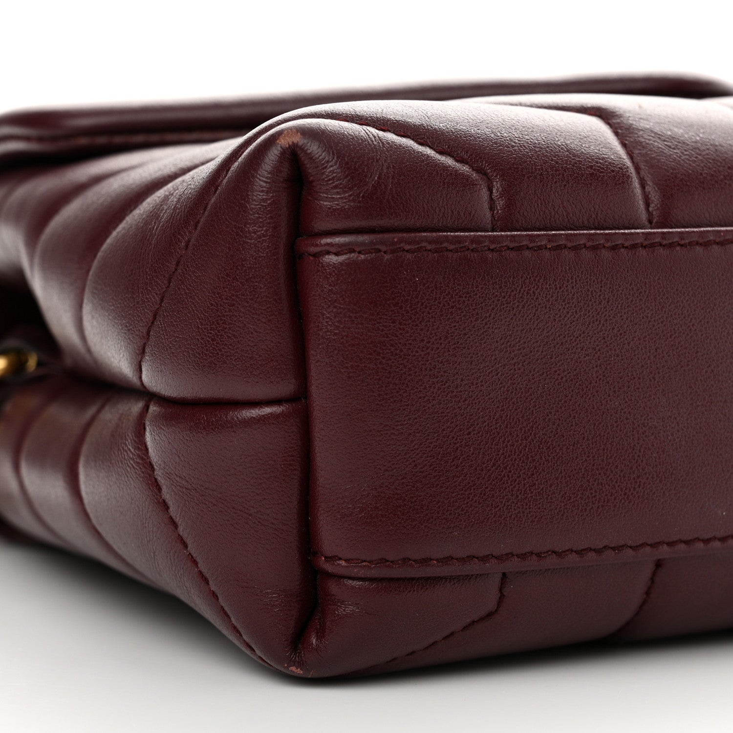 Saint Laurent Calfskin Y Quilted Monogram Toy Loulou Monogram Crossbody Bag Rouge Legion 9 of 14