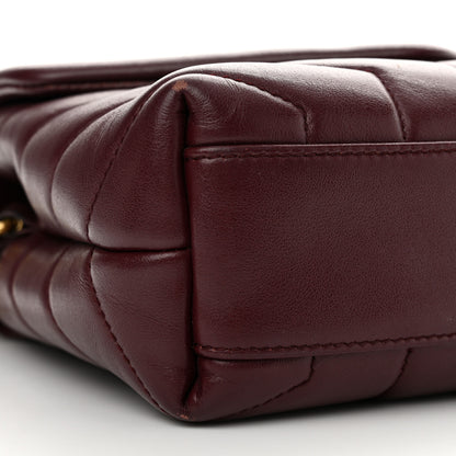 Saint Laurent Calfskin Y Quilted Monogram Toy Loulou Monogram Crossbody Bag Rouge Legion 9 of 14