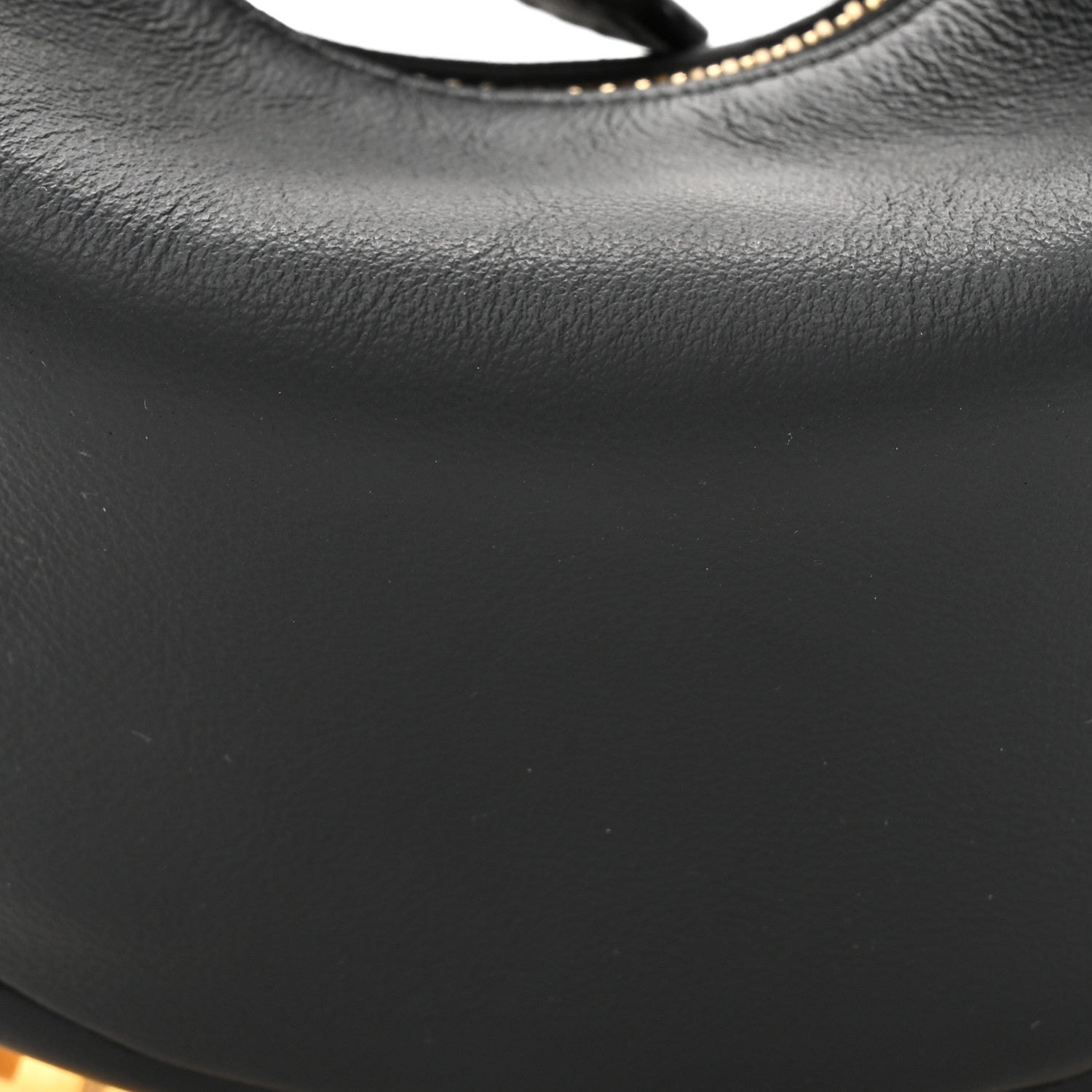 Fendi Vitello Grace Matte Nano Fendigraphy Hobo Charm Black 8 of 11