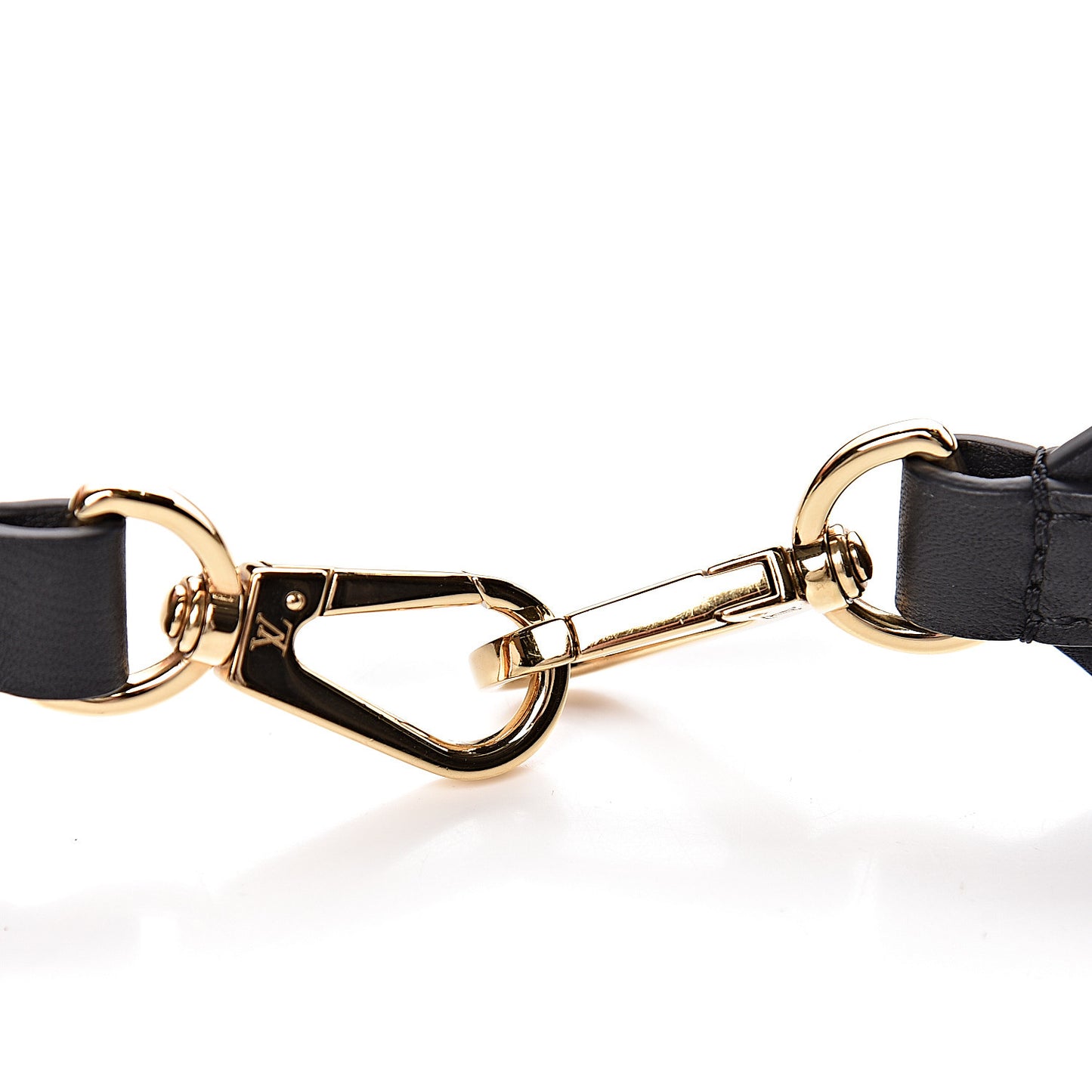 Monogram Letter Bandouliere Shoulder Strap Black