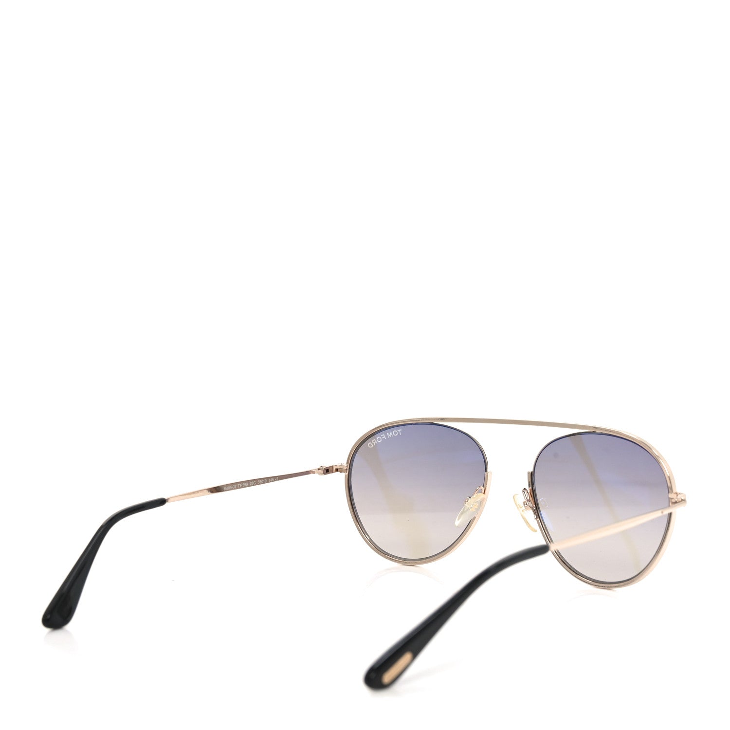 Tom Ford Metal Keith Aviator Sunglasses TF599 Gold 4 of 7