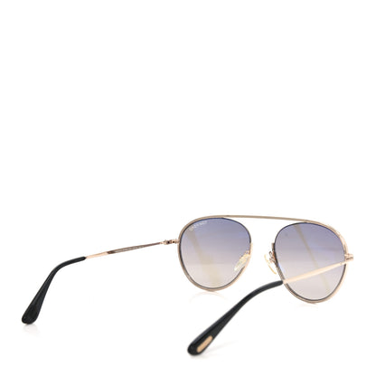 Tom Ford Metal Keith Aviator Sunglasses TF599 Gold 4 of 7