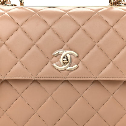 Chanel Lambskin Quilted Medium Trendy CC Flap Dual Handle Bag Beige 8 of 11