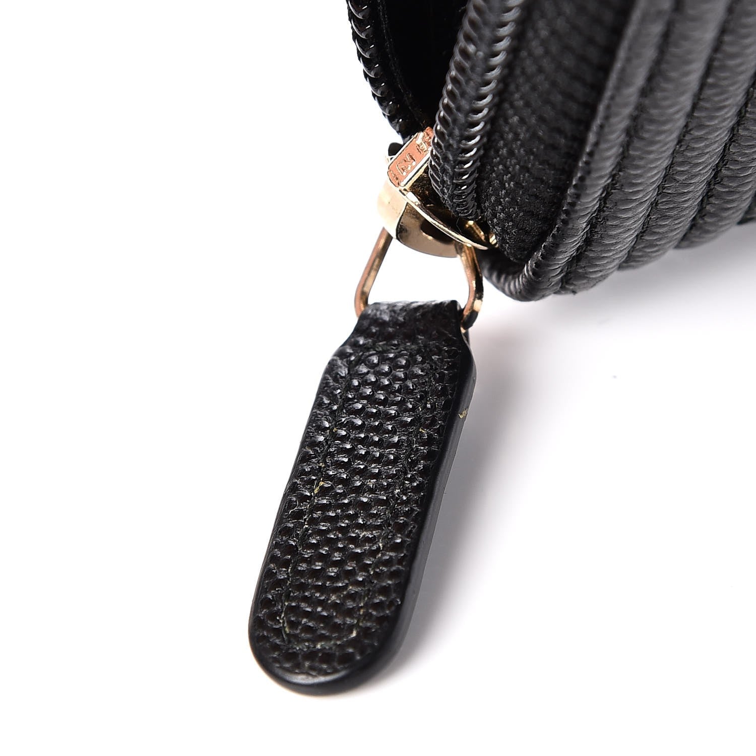 Chanel Caviar Quilted Boy Small Zip Around Wallet Black 9 of 10