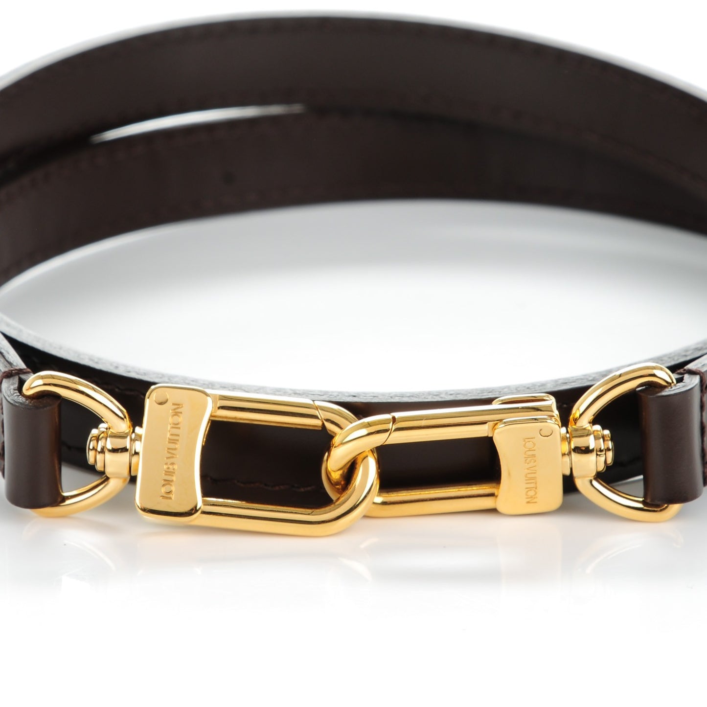 Calfskin Shoulder Strap Brown