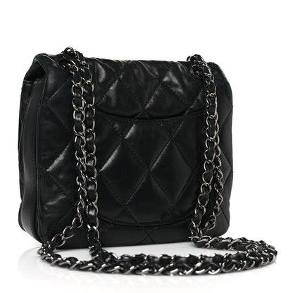 Chanel Lambskin Quilted Mini Chanel 3 Flap Black 3 of 9