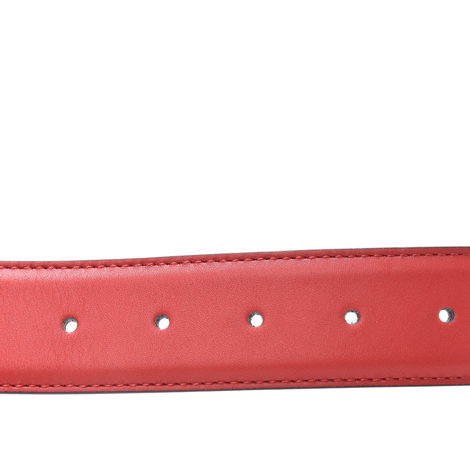 Gucci Moon Calfskin Interlocking G 37mm Belt 85 34 Vibrant Red 6 of 6