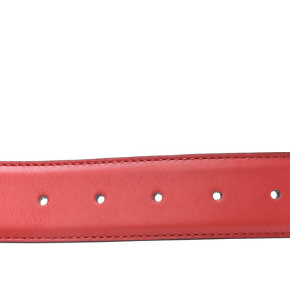 Gucci Moon Calfskin Interlocking G 37mm Belt 85 34 Vibrant Red 6 of 6