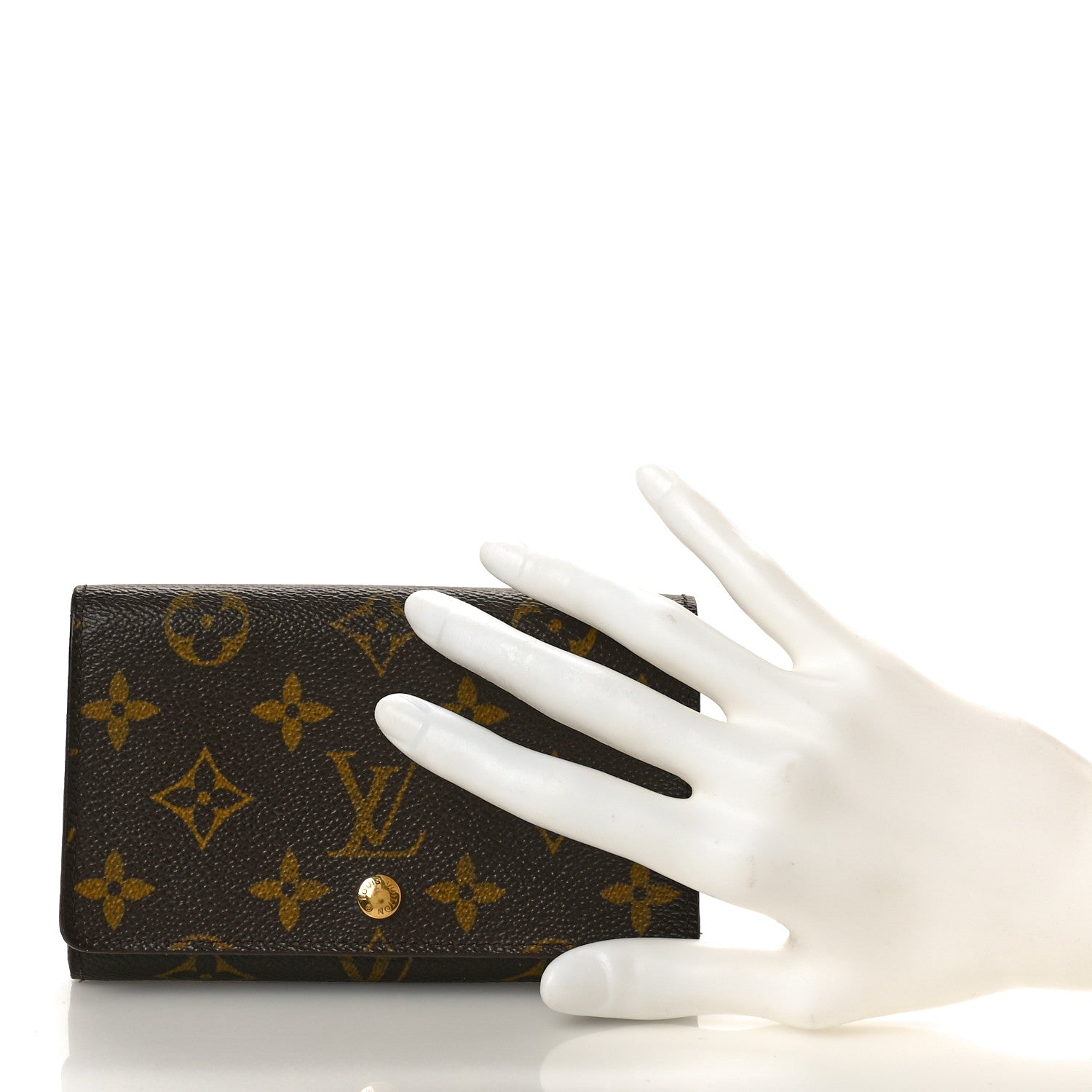 Louis Vuitton Monogram Porte-Monnaie Tresor Wallet 2 of 10