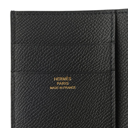 Hermes Epsom Tri-Fold Compact Bearn Wallet Black 6 of 7