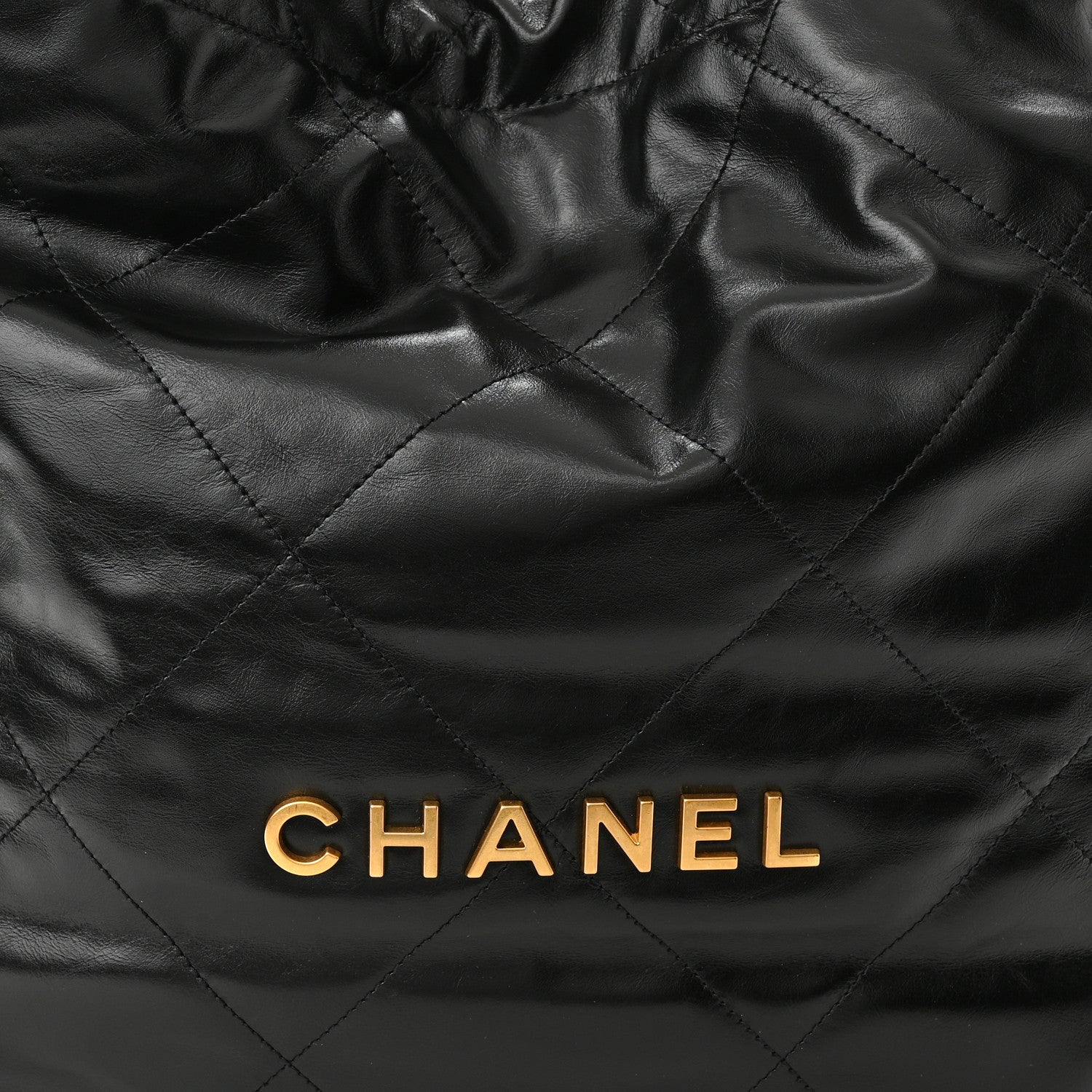 Chanel Shiny Calfskin Quilted Chanel 22 Black 9 of 11