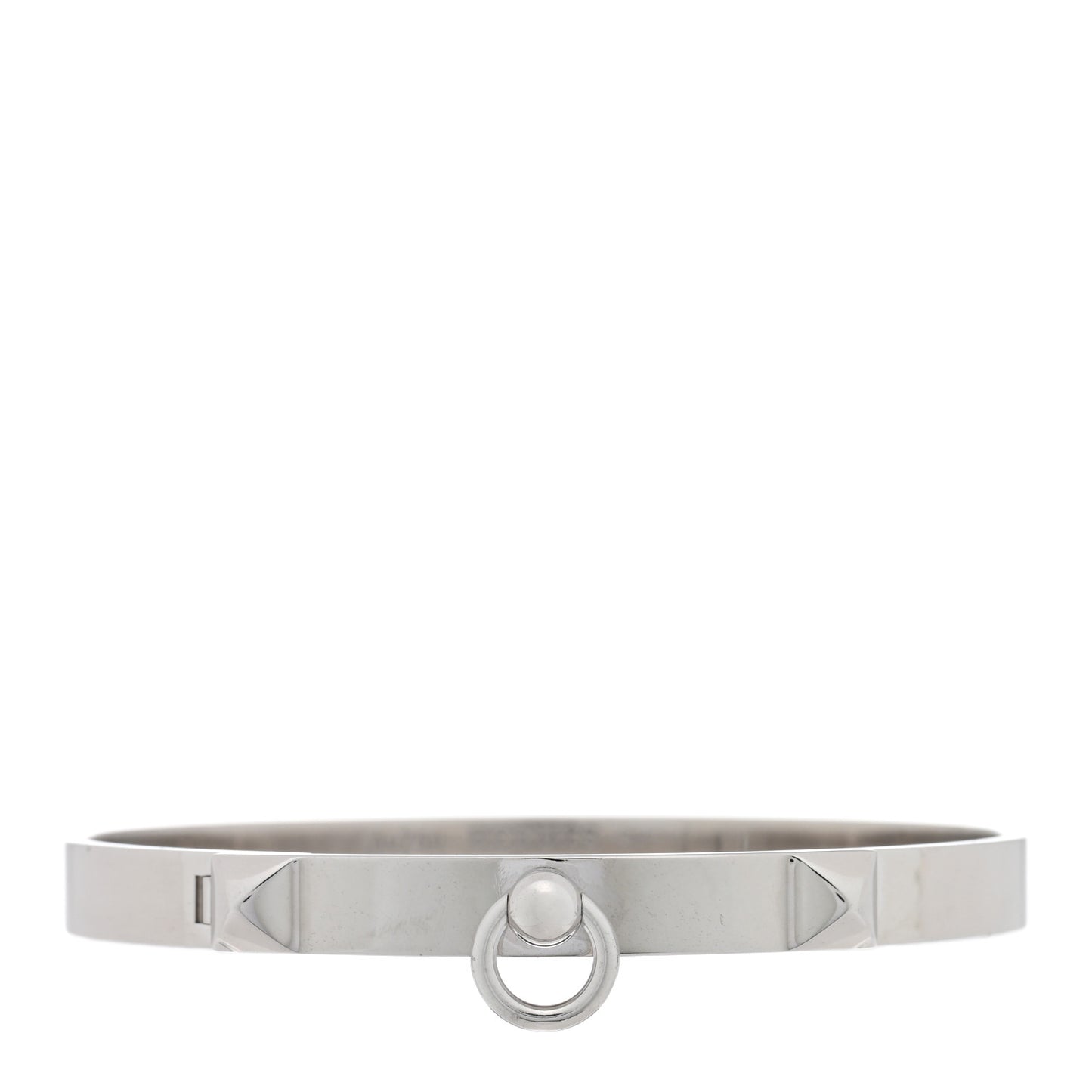 18K White Gold PM Collier De Chien Bracelet SH