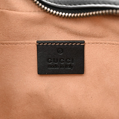 Gucci Calfskin Matelasse Small GG Marmont Chain Shoulder Bag Black 6 of 13