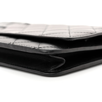 Chanel Calfskin Quilted Cambon Wallet on Chain WOC Black 10 of 16