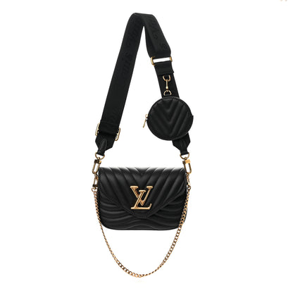 Louis Vuitton Calfskin New Wave Multi Pochette Black 1 of 7