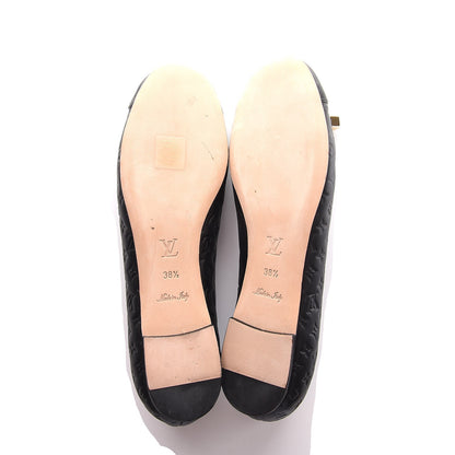 Louis Vuitton Calfskin Embossed Monogram Debbie Ballerina Flats 38.5 Black 7 of 11