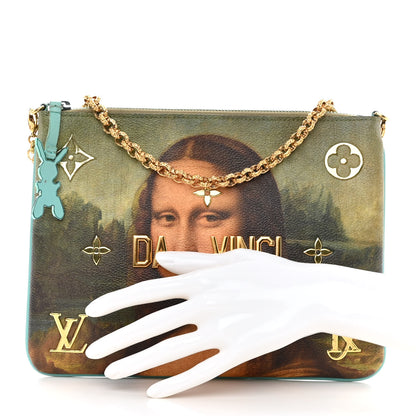 Louis Vuitton Masters Da Vinci Pochette Clutch Vert D’eau 2 of 11