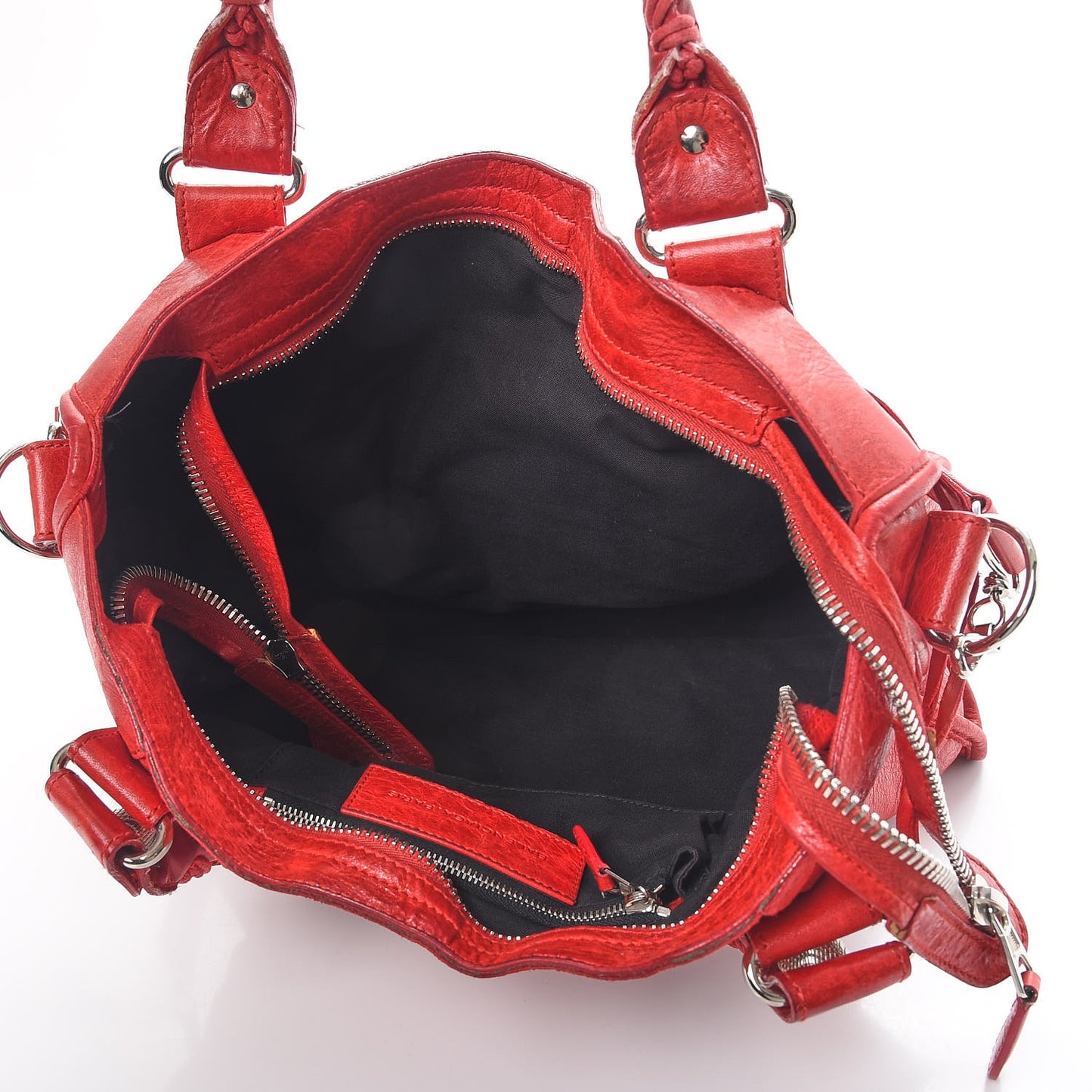Agneau Giant 21 Silver Hardware City Bag Tomato