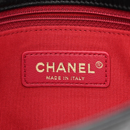 Chanel Glazed Calfskin Quilted Mini Pearl Side Flap Black 6 of 12