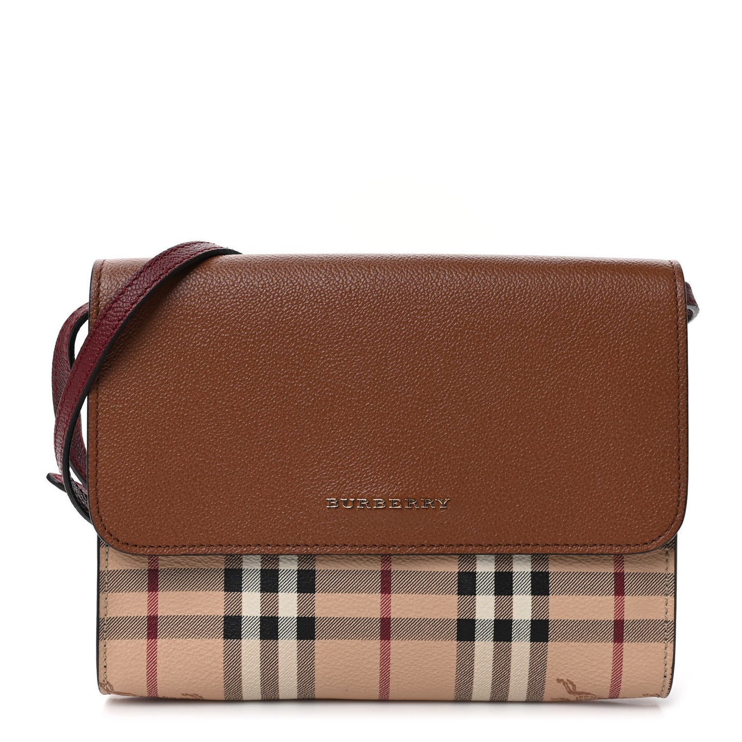 Haymarket Check Small Loxley Crossbody Bright Toffee