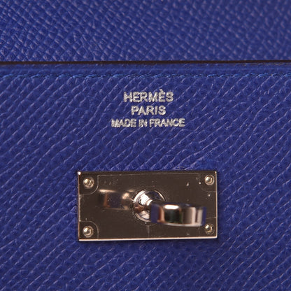 Hermes Epsom Kelly Longue Wallet Bleu Electrique 6 of 9