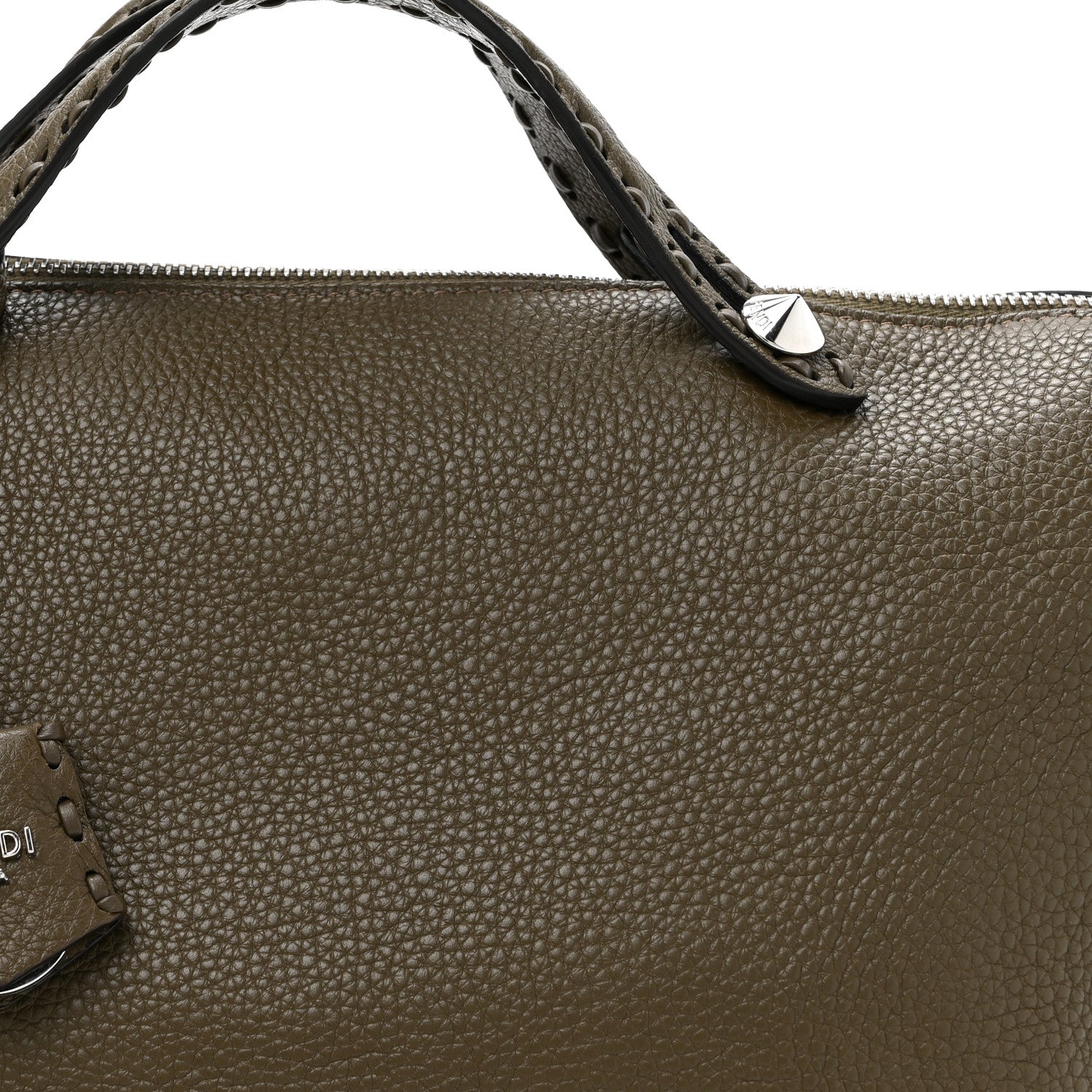Fendi Cuoio Romano Selleria Large By The Way Boston Bag Wood 7 of 9