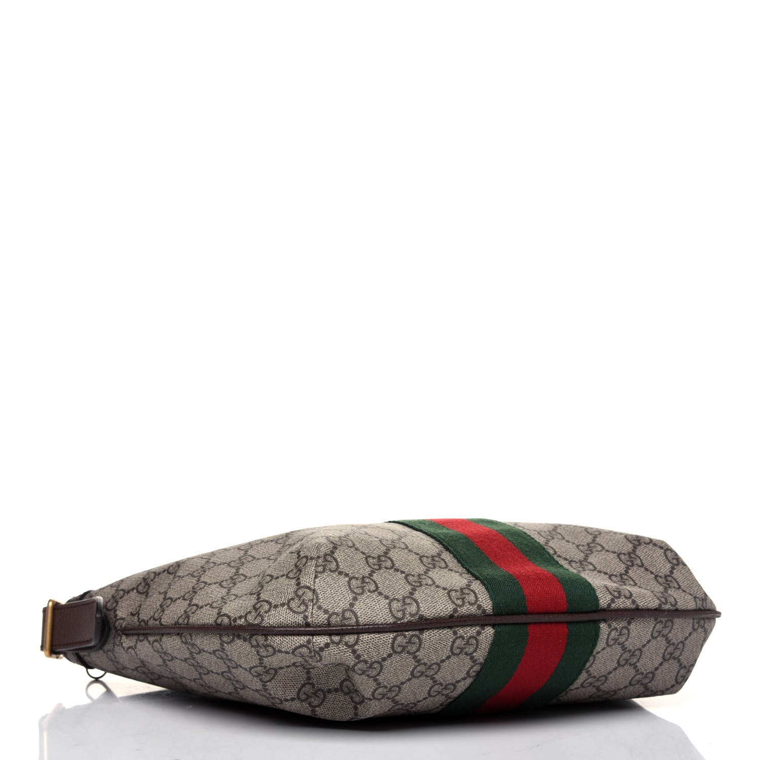 Gucci GG Supreme Monogram Web Small Ophidia Half Moon Hobo Brown 4 of 12