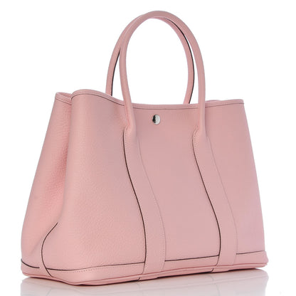 Hermes Vache Country Garden Party Tote 36 MM Rose Sakura 3 of 9