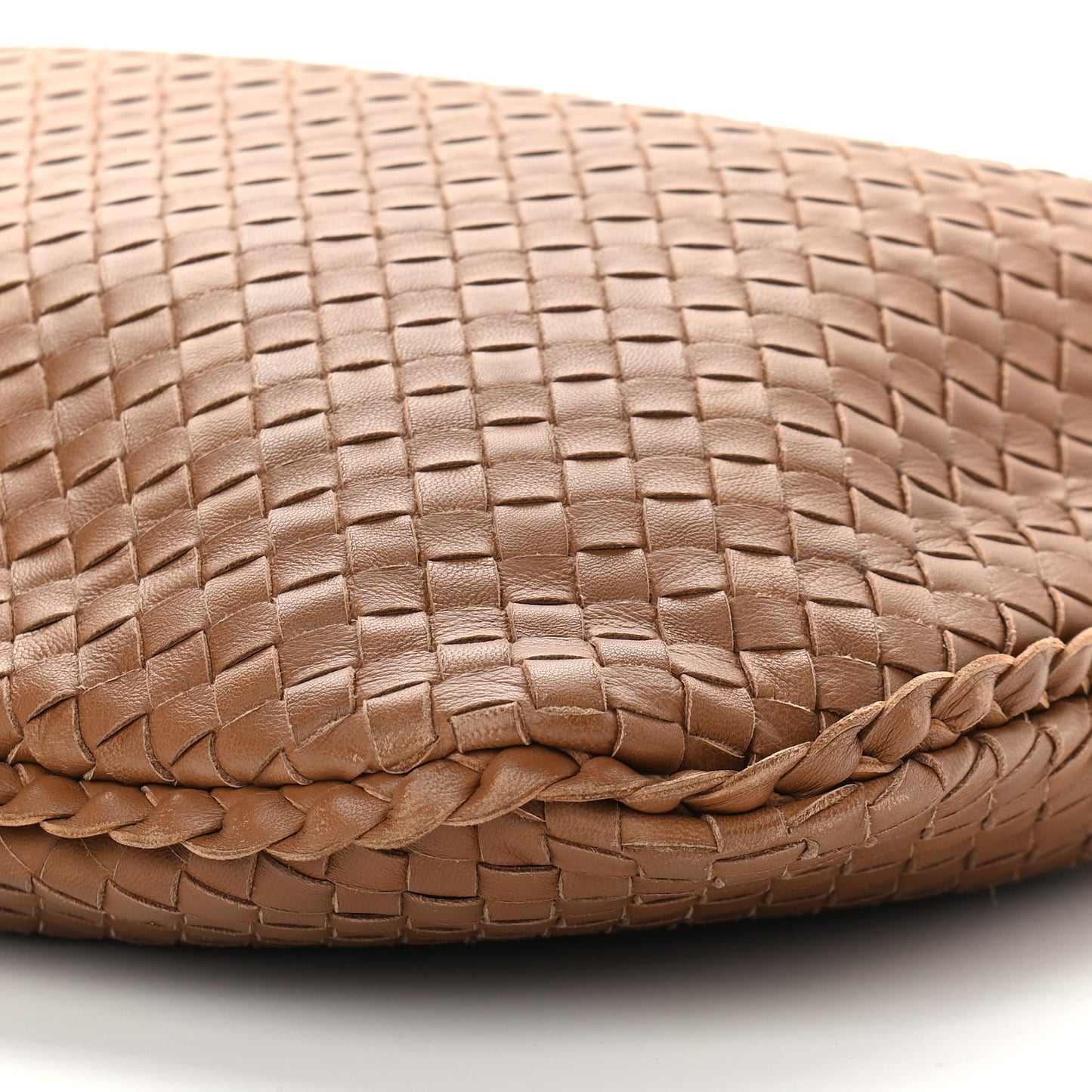 Nappa Intrecciato Large Veneta Hobo Noce