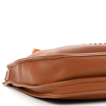 Hermes Taurillon Clemence Evelyne III PM Gold 8 of 10