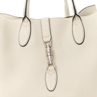 Gucci Soft Calfskin Medium Jackie Top Handle Bag Antique White 8 of 22